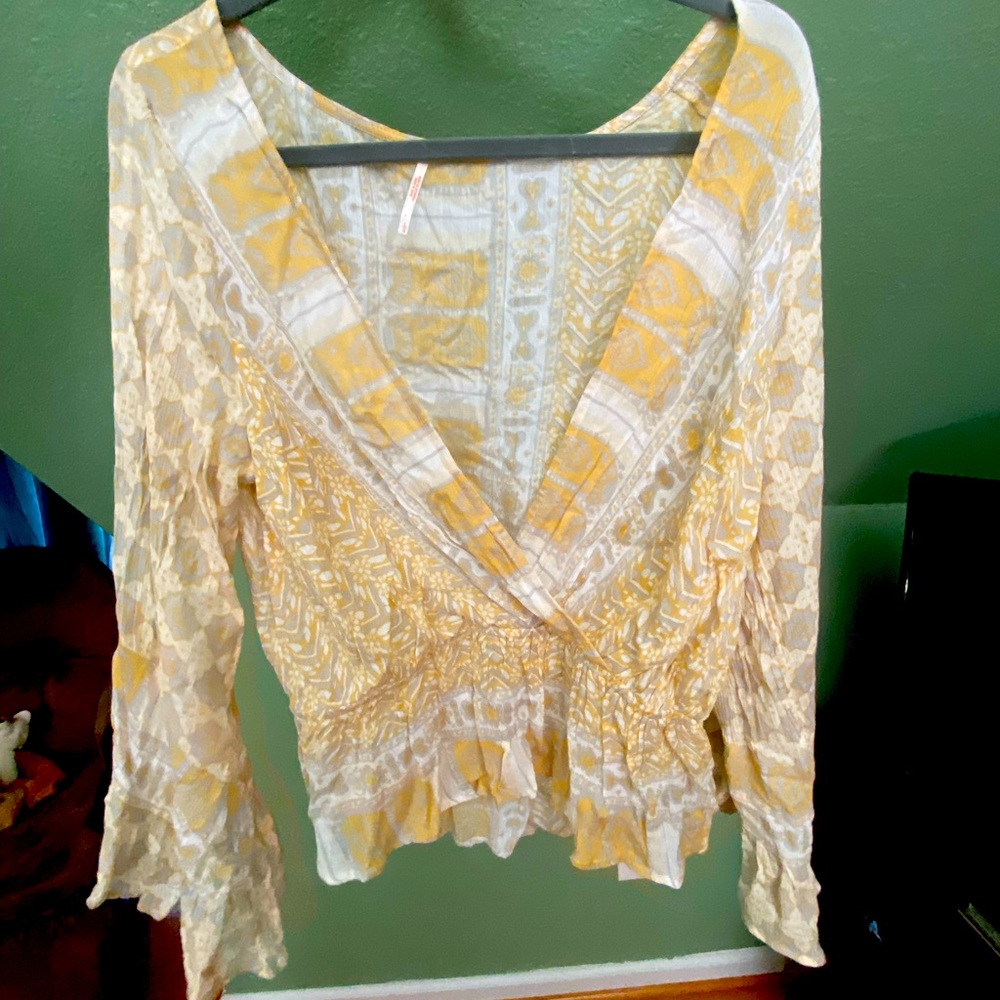 Free people crop blouse